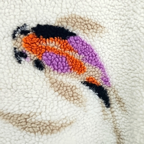 Taylor Swift Cozy White and Purple Women's Fleece 1/4 Zip Sweatshirt - Picture 7 of 8